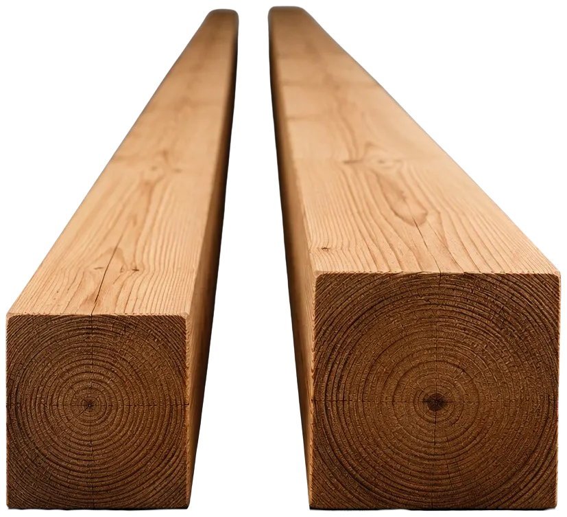 Colunas e peças quadradas